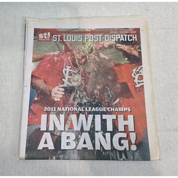 3 St. Louis Post-Dispatch 2011 Cardinals Newspapers – NL Champs & World Series - Picture 4 of 16